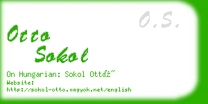 otto sokol business card